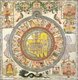 India: Painted diagram of the Om Hrim Siddhi Chakra used by Jains in dravya puja, 18th century
